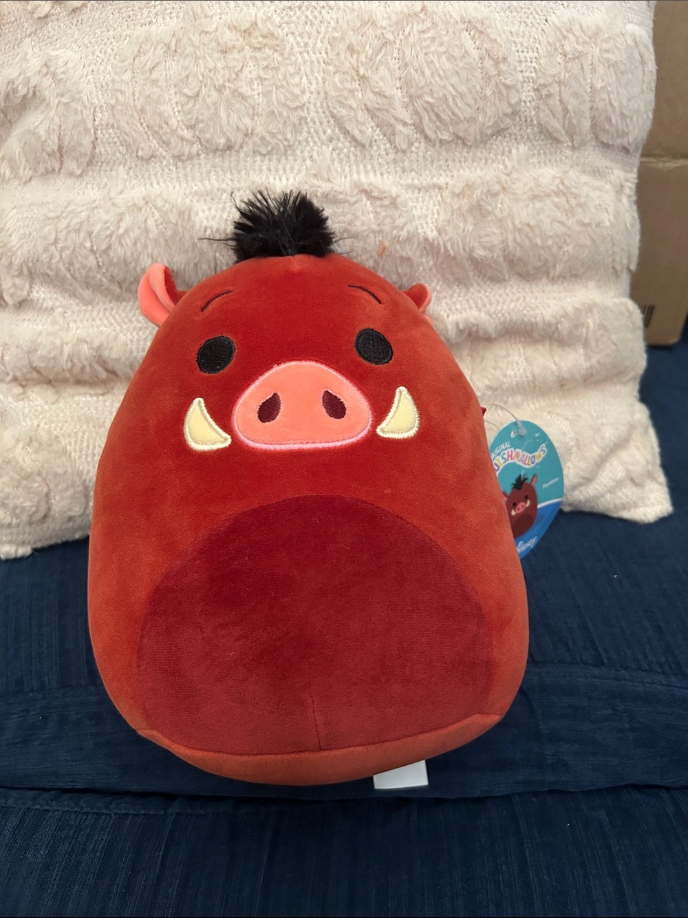 Pumbaa Squishmellow Plush Red Boar Decorative Pillow - Brand: